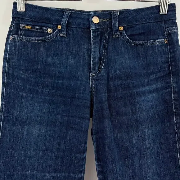 Joe's (27) (28x32) Regular Muse Bootcut Mid Rise Blue Perry Dark Wash Jeans - Picture 4 of 11